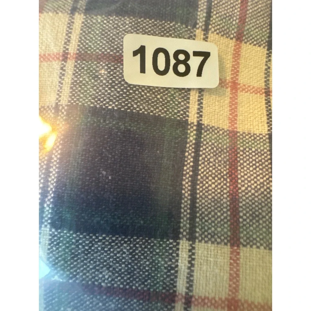 Vintage AM Player Oasis Country Club Plaid Golf Windshirt Navy XXL Cotton Lining